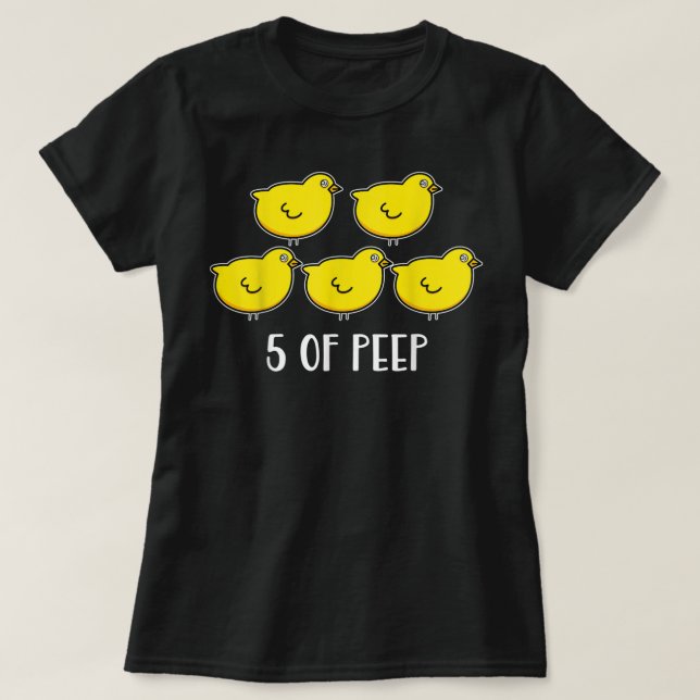 T-shirt Five Of PEEP Funny Respiratory Therapeuy V (Design devant)