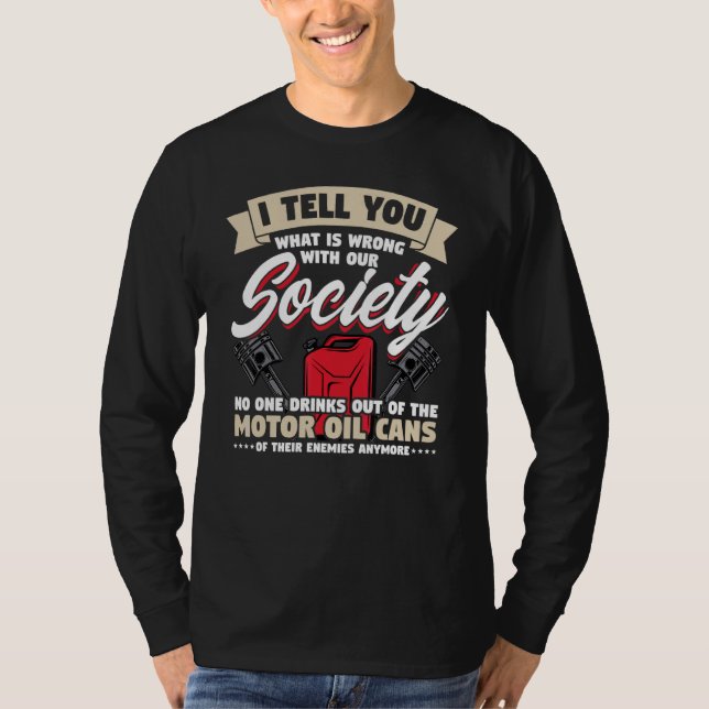 T-shirt Fixation mécanique diesel Je Vous Dis Ce Qui Ne Va (Devant)