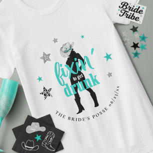 T-shirt Fixin' The Posse Disco Enterrement de Vie de Jeune