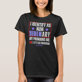 T-shirt FJB drôle, allons Brandon, je ne suis pas Bidenary