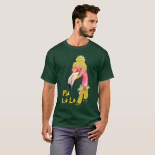 T-shirt Fla La La Florida Flamant rose Funny Noël