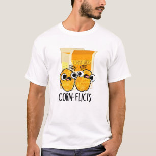 T-shirt Flacons de maïs amusant Flakes Pun