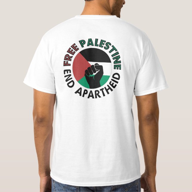 T-shirt Flag de la Palestine (Dos)
