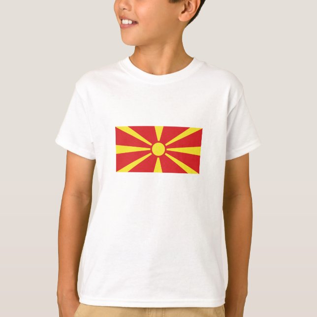 T-shirt Flag de Macedonia (Devant)