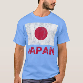 T-shirt Flag of Japan Shirt Distressed Vintage Japanese