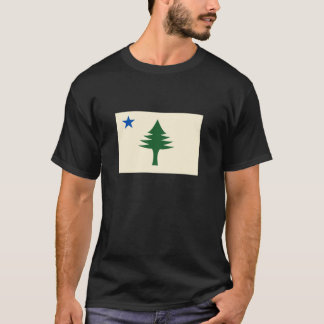 T-shirt Flag of Maine 1901 Maine State Flag Pine Tree Stat