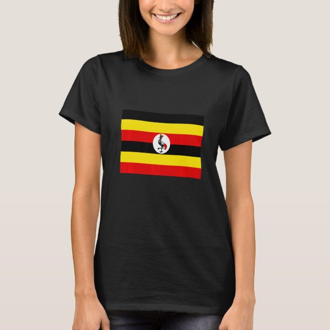 T-shirt Flag of Uganda Premium (Devant)