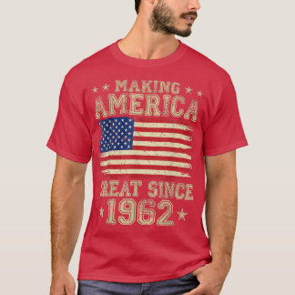 T-shirt Flag Retro 60t des États-Unis depuis 1962