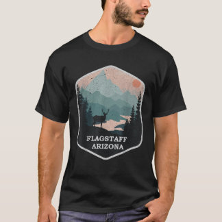 T-shirt Flagstaff Arizona AZ Montagnes Vintages Randonnée