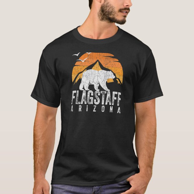 T-shirt Flagstaff Arizona Ours Faune Sunset Flagstaff B (Devant)