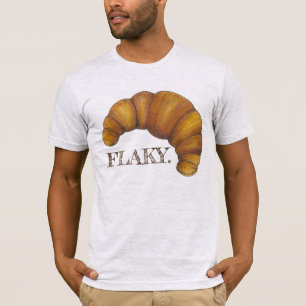 T-shirt FLAKY Butte Croissant Français Pâtisserie Alimenta