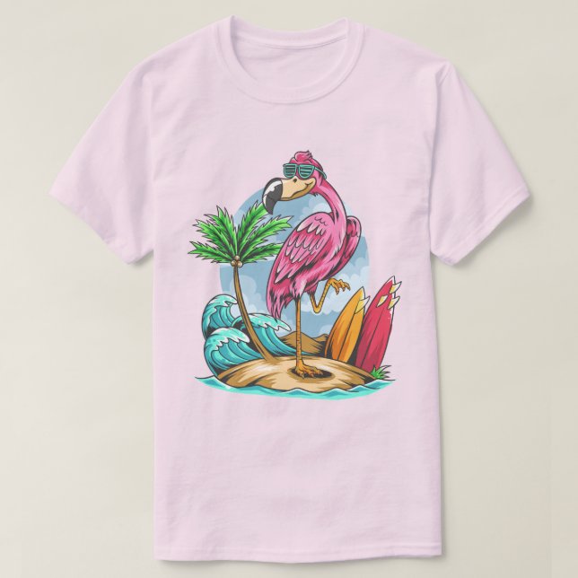T-shirt Flamant rose (Design devant)