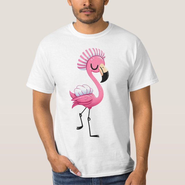 T-SHIRT FLAMANT ROSE 6 (Devant)