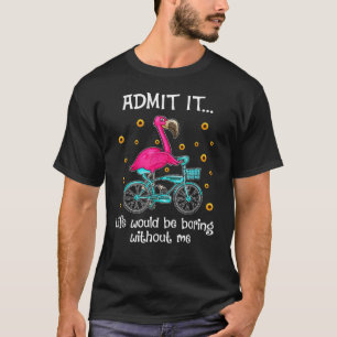 T-shirt Flamant rose amusant