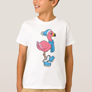 T-shirt Flamant rose avec Ecarf & Casquette
