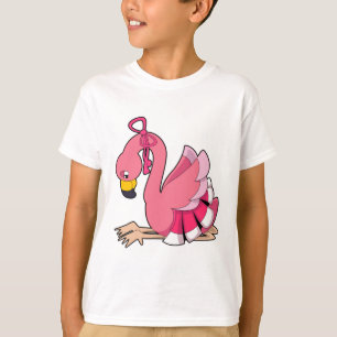 T-shirt Flamant rose avec ruban