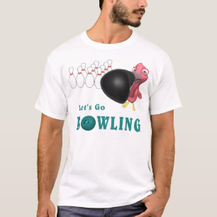 T-shirt Flamant rose de bowling