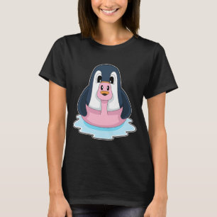 T-shirt Flamant rose de pingouin