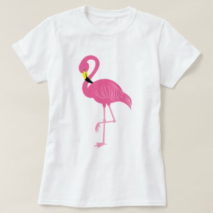 T-shirt Flamant rose de roses indien
