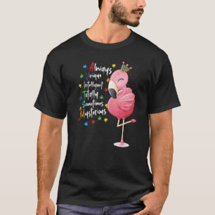 T-shirt Flamant rose de Sensibilisation sur l'autisme pour