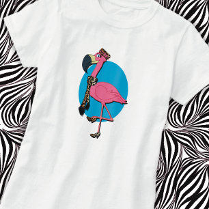 T-shirt Flamant rose élégant