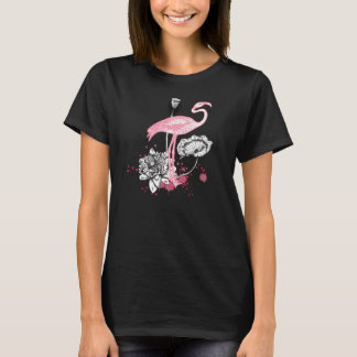 T-shirt Flamant rose et Lotus