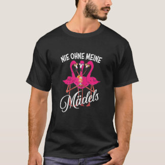 T-shirt Flamant Rose Féminin Filles D'été Ça S'intensifie 