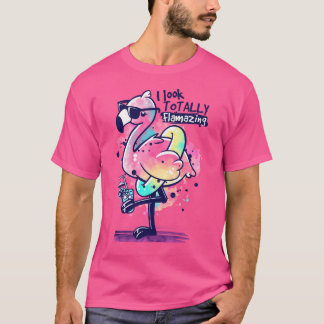 T-shirt Flamant rose flamboyant