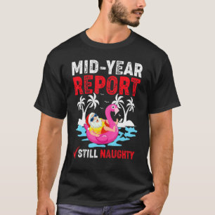 T-shirt Flamant rose Float Relaxant Santa Claus Noël d'été