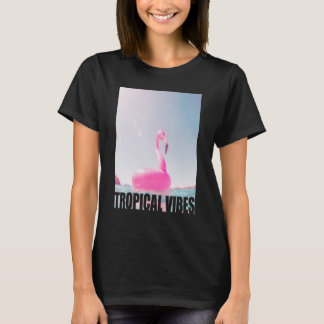 T-shirt Flamant rose Floatical Tropical Vibes Beach Pool O