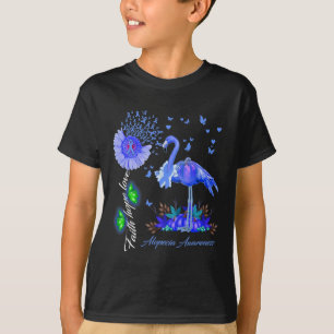 T-shirt Flamant rose Foi Espoir Aimer Alopecia Sensibilisa