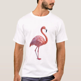 T-shirt Flamant rose géométrique