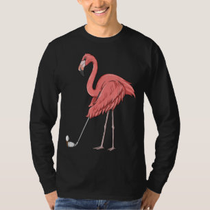 T-shirt Flamant rose Golf Flamant rose Jouer Golf Golfeur