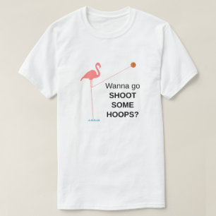 T-shirt Flamant rose grand - voulez aller pousse quelques