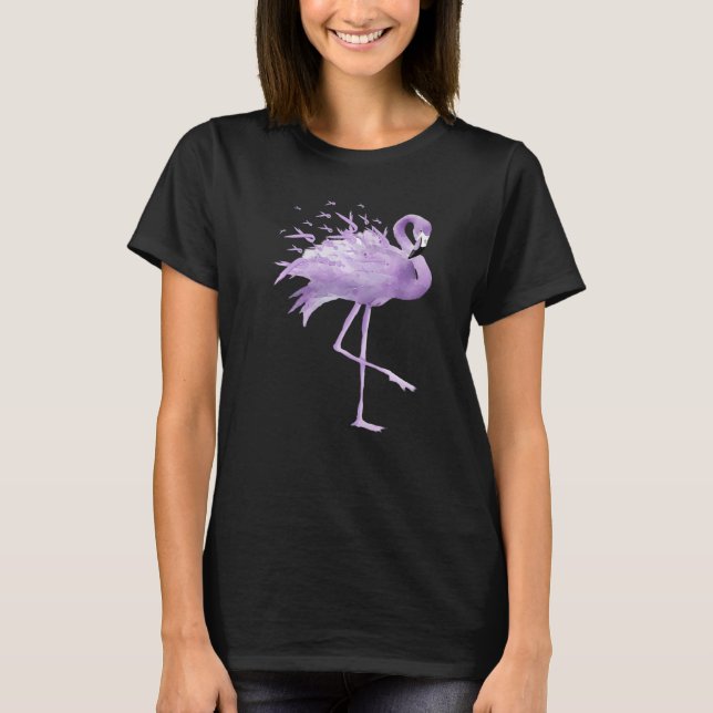 T-shirt Flamant rose honorifique aidants naturels Ruban de (Devant)