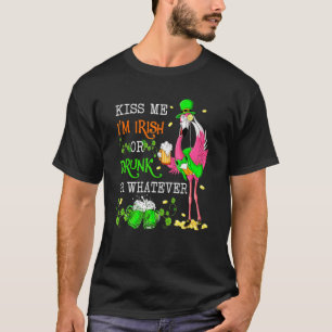 T-shirt Flamant rose M'Embrasse Im Irlandais Ou Irlandais