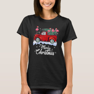T-shirt Flamant rose Noël Pj Costume Party Flamant rose Ro