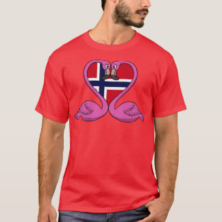 T-shirt Flamant rose Norvège