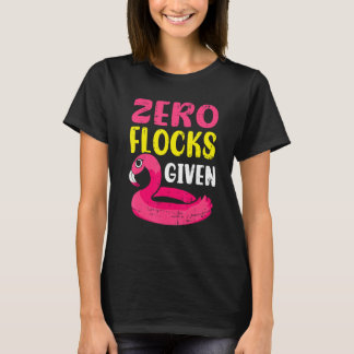 T-shirt Flamant Rose Oiseau de Rivage Zéro Troupeau Donné