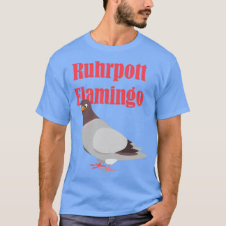 T-shirt Flamant rose Pigeon Ruhrpott
