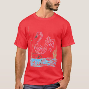 T-shirt Flamant rose rose #13