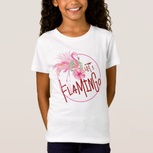 T-Shirt Flamant rose rose Tropical Party T Shirt