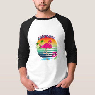 T-shirt Flamant rose Tropical Paradise Serenade