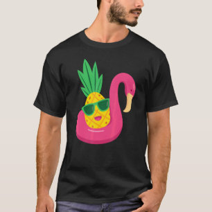 T-shirt Flamant rose Upside Down Pineapper Swinger Hommes 