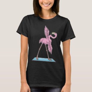 T-shirt Flamant rose Yoga Yoga mat
