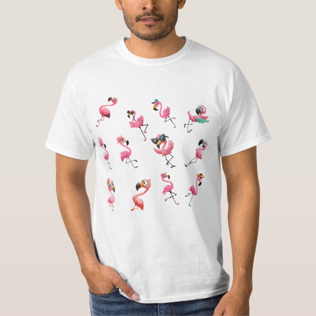 T-shirt Flamants roses (Devant)