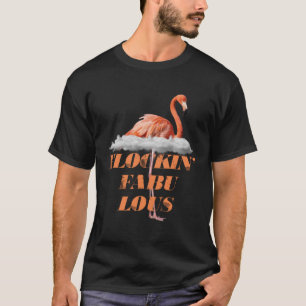 T-shirt Flambant Exotique Animaux tropicaux Oiseau rose