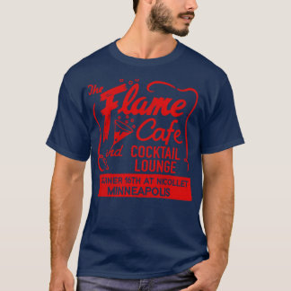 T-shirt Flame Cafe et Cocktail Lounge Retro Defunct M