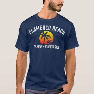 T-shirt Flamenco Beach Culebra Porto Rico coucher de solei
