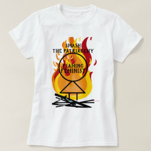 T-shirt Flaming Feminist Smash le Patriarcat RBG 15